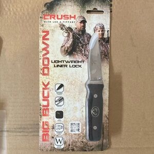 Cold Crush Black and Silver Liner Lock Knife